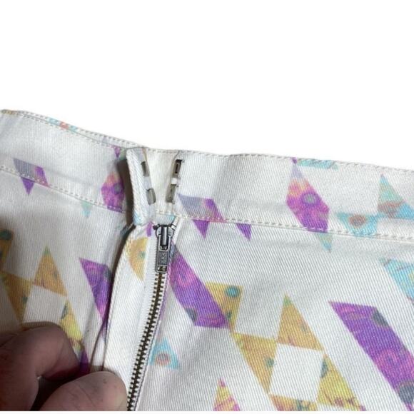 Tibi Velocity Prismatic Print High Rise Shorts NWOT - Picture 4 of 9